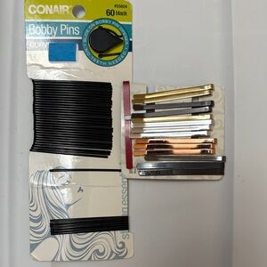 Conair Black and Metallic Bobby Pins Set